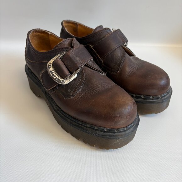 Vintage Dr. Martens Super Chunky Monk Strap Platforms - Picture 3 of 7